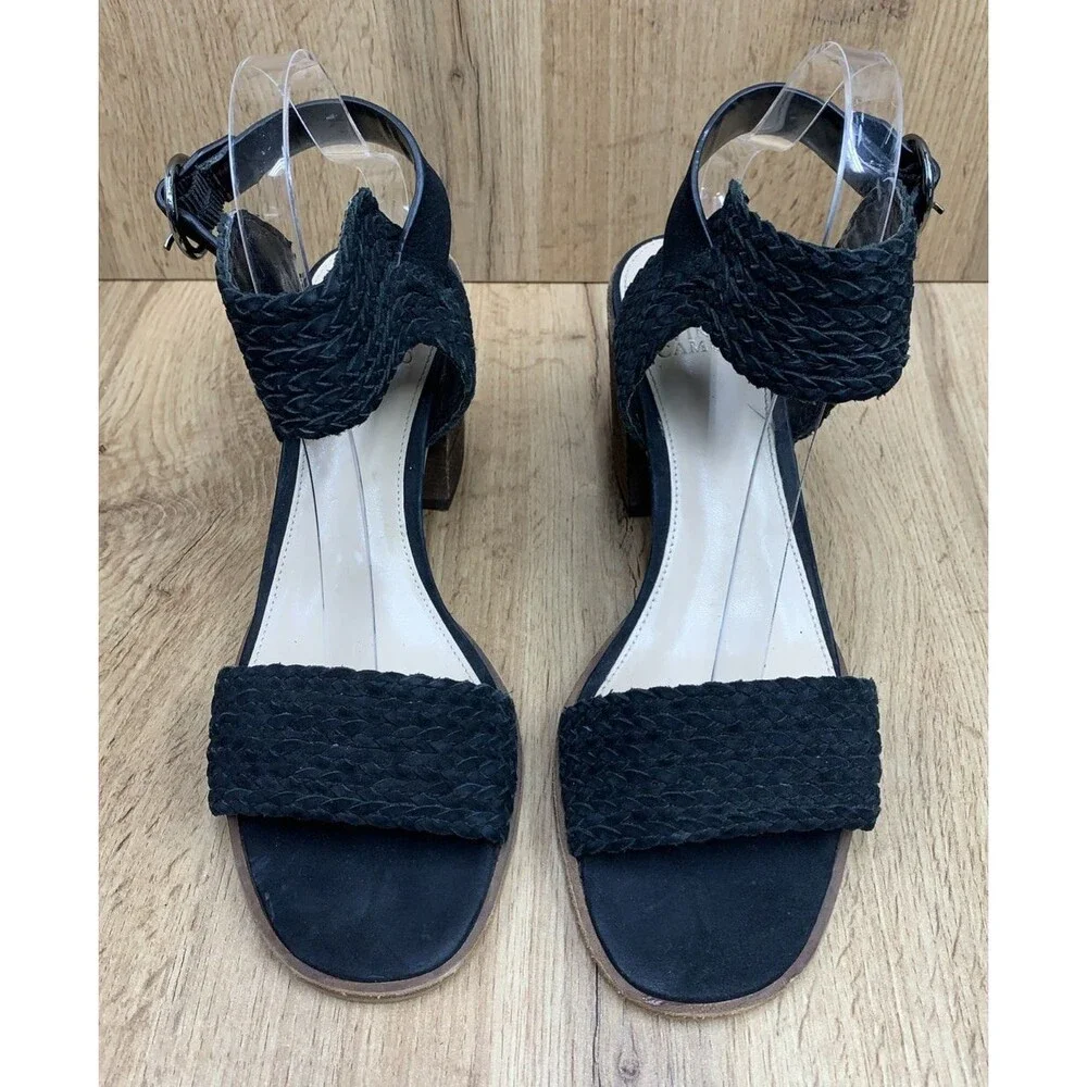 Vince Camuto Womens Kolema Block Heel Sandal Shoes Strap back Black  Size US 9M - Picture 4 of 16
